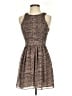BCBGeneration 100% Polyester Animal Print Brown Cocktail Dress Size 0 - photo 1