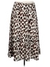 Talbots 100% Polyester Animal Print Brown Casual Skirt Size 8 Petite - photo 1