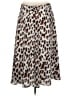 Talbots 100% Polyester Animal Print Brown Casual Skirt Size 8 Petite - photo 2