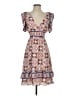 Max Studio 100% Polyester Paisley White Casual Dress Size S - photo 1