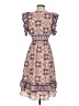 Max Studio 100% Polyester Paisley White Casual Dress Size S - photo 2