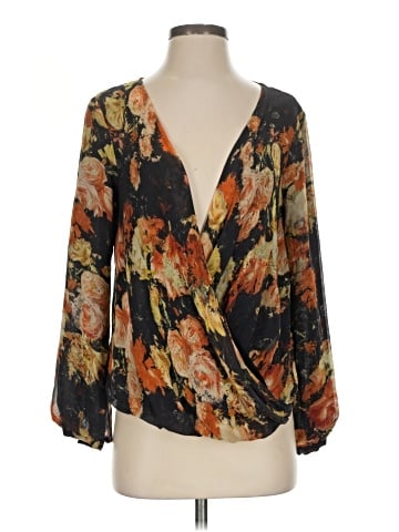 Haute Hippie 3/4 Sleeve Silk Top (view 1)