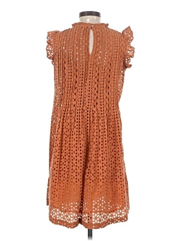 Madewell Eyelet Ruffle-Sleeve Pintuck Mini Dress (view 2)
