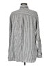 Max Studio Stripes Silver Long Sleeve Blouse Size M - photo 2