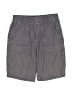 Tea 100% Cotton Solid Gray Cargo Shorts Size 7 - photo 1