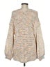 Pol 100% Polyester Tweed Ivory Pullover Sweater Size M - photo 2