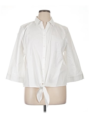 Chico's 3/4 Sleeve Button-Down Shirt (view 1)