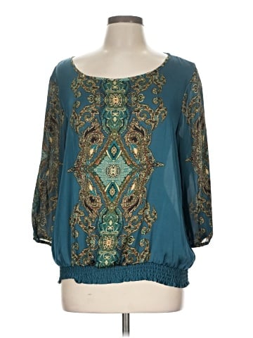 Apt. 9 3/4 Sleeve Blouse (view 1)