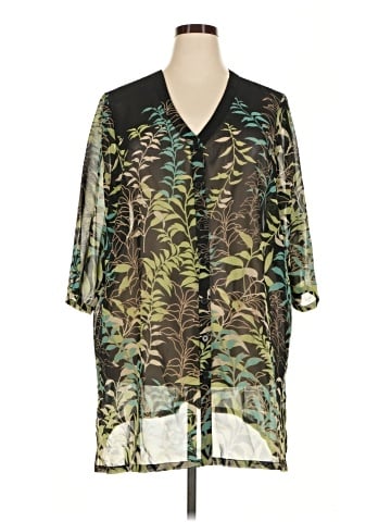 Ulla Popken 3/4 Sleeve Blouse (view 1)