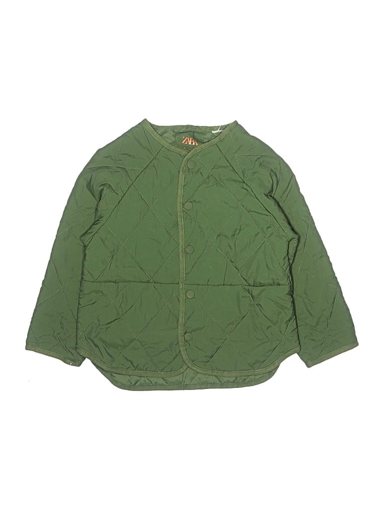 Pre-owned Zara Kids' Jacket In Green