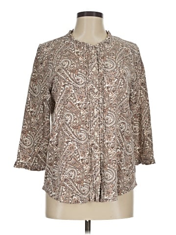 Lands' End 3/4 Sleeve Blouse (view 1)