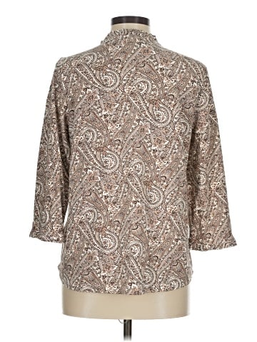 Lands' End 3/4 Sleeve Blouse (view 2)