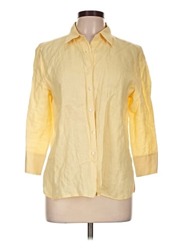 Talbots 3/4 Sleeve Button-Down Shirt (view 1)