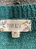 Pink Rose Solid Teal Pullover Sweater Size XS - photo 7