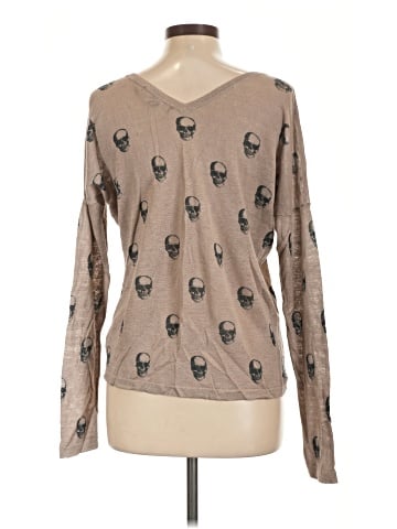 Skull Cashmere Long Sleeve T-Shirt (view 2)