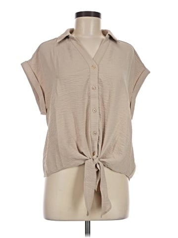 Adrianna Papell Short Sleeve Blouse (view 1)