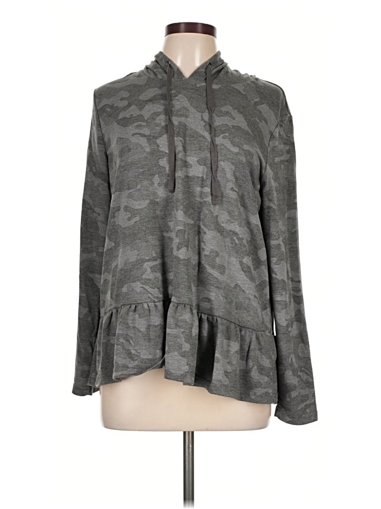 Pre-owned Assorted Brands Poncho In Gray