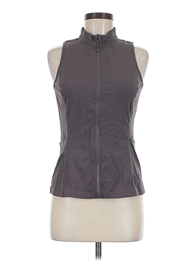 Pre-owned Jaclyn Smith Vest In Gray