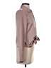 Express 100% Polyester Metallic Brown Long Sleeve Blouse Size XS - photo 4