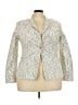 Appleseeds Ivory Gray Blazer Size 18 - photo 1