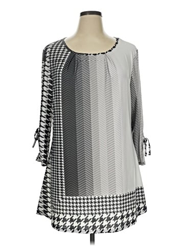 Lily by Firmiana 3/4 Sleeve Blouse (view 1)