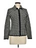 Kate Hill Chevron-herringbone Ivory Black Jacket Size M - photo 1