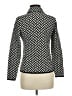 Kate Hill Chevron-herringbone Ivory Black Jacket Size M - photo 2