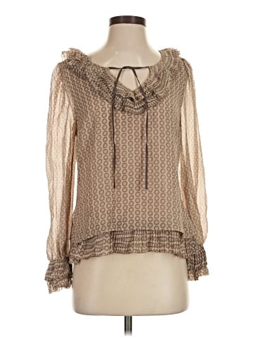 Leifsdottir Long Sleeve Silk Top (view 1)