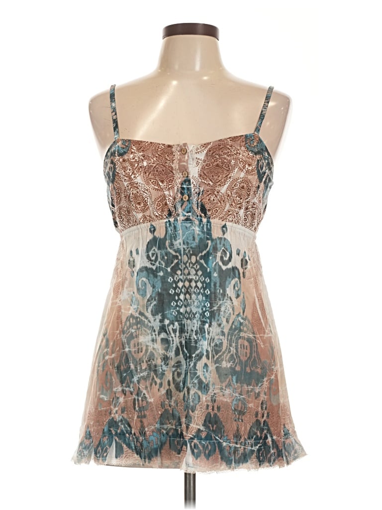 Pre-owned Daytrip Sleeveless Blouse In Teal