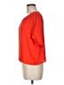 Three Eighty Two 100% Polyester Orange Short Sleeve Blouse Size M - photo 5