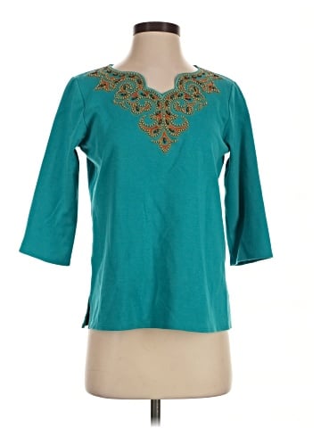 Bob Mackie 3/4 Sleeve Top (view 1)