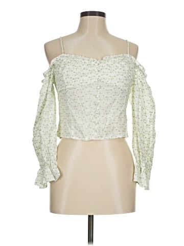 Line & Dot 3/4 Sleeve Blouse (view 1)