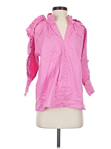 Karlie 3/4 Sleeve Button-Down Shirt (view 1)