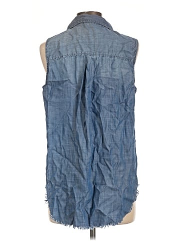 Velvet Heart Sleeveless Button-Down Shirt (view 2)