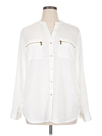 Calvin Klein Long Sleeve Blouse (view 1)