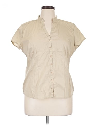 a.n.a. A New Approach Short Sleeve Blouse (view 1)
