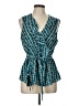 Max Studio 100% Polyester Teal Sleeveless Blouse Size L - photo 1