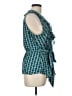 Max Studio 100% Polyester Teal Sleeveless Blouse Size L - photo 4