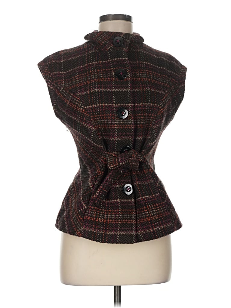 Pre-owned Cabi Vest In Burgundy