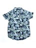 Janie and Jack Tropical Blue Short Sleeve Button-Down Shirt Size 6 - photo 1