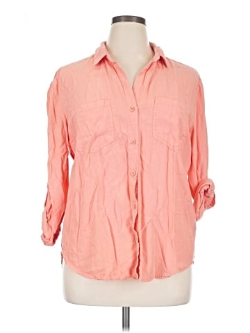 Velvet Heart 3/4 Sleeve Button-Down Shirt (view 1)