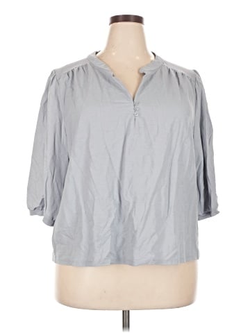 Bobeau 3/4 Sleeve Blouse (view 1)