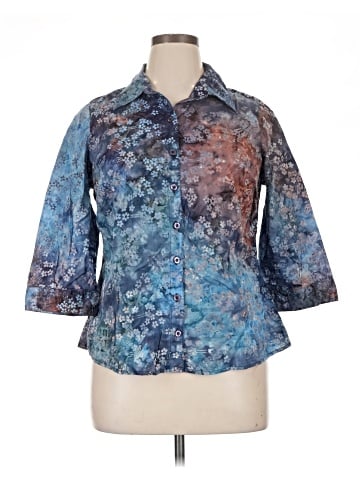 Cj Banks 3/4 Sleeve Button-Down Shirt (view 1)