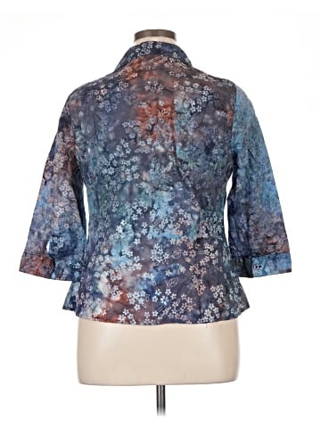 Cj Banks 3/4 Sleeve Button-Down Shirt (view 2)