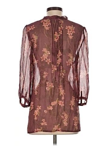 Sundance 3/4 Sleeve Silk Top (view 2)