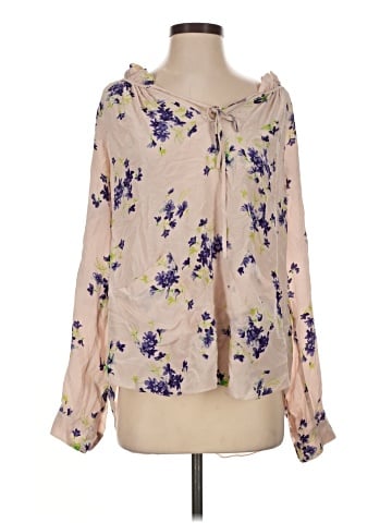 Rebecca Taylor Long Sleeve Silk Top (view 1)