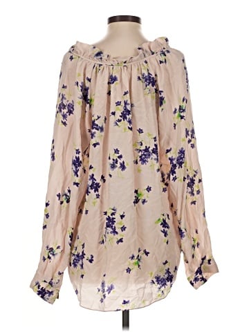 Rebecca Taylor Long Sleeve Silk Top (view 2)