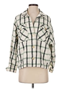 Zara 3/4 Sleeve Button-Down Shirt (view 1)