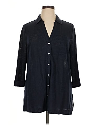 Chico's 3/4 Sleeve Button-Down Shirt (view 1)
