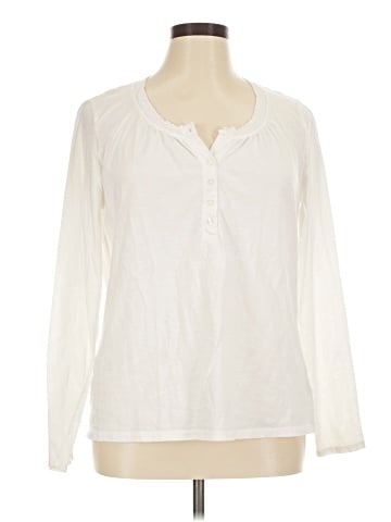 Faded Glory Long Sleeve Henley (view 1)